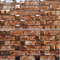 2017 China supplier coral red Bathroom Glass mosaic wall tiles malaysia WM25